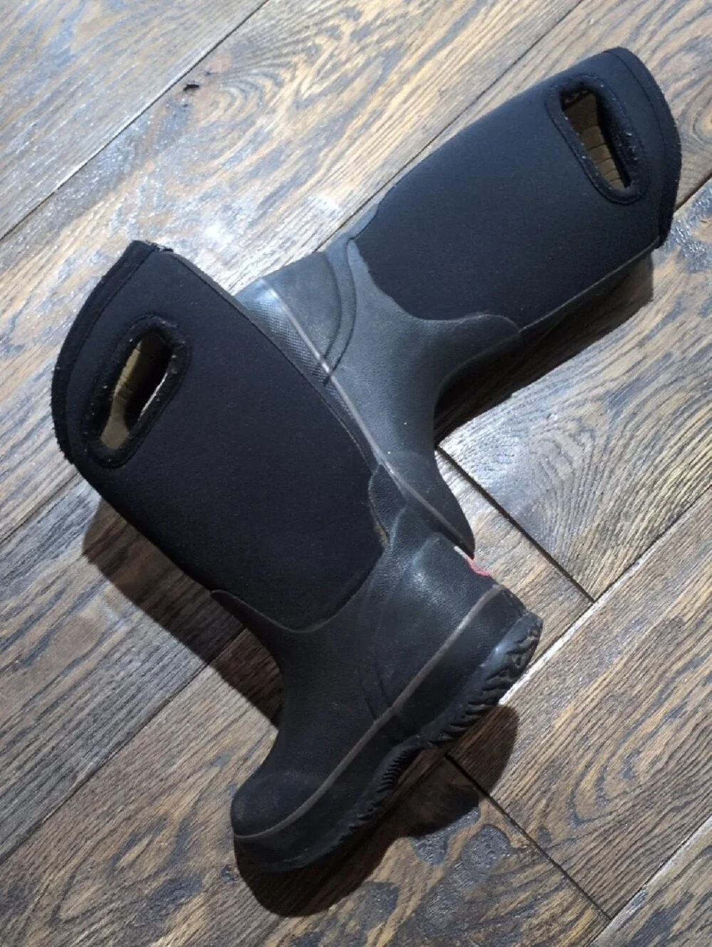 Bogs Kids Black Pull-On Waterproof Rain Boots